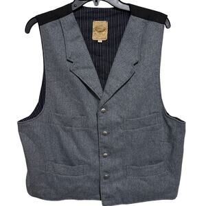 Vintage Wool Vest WAH Maker Frontier Clothing Yuma, Ariz L